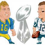 Illustration Tom Brady and Jared Goff