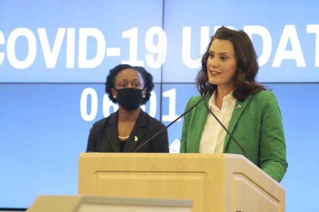 Whitmer at press conference 6.1.2020