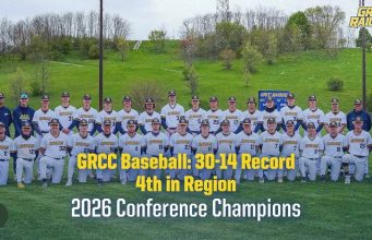 GRCC baseball ends the 2026 season 4th in NJCAA Conference Championship, and a 30-14 overall record