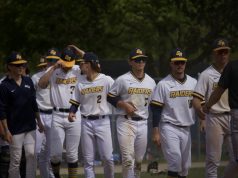 GRCC baseball finishes regular season play with a dominating win 7-0, in rivalry game against LCC
