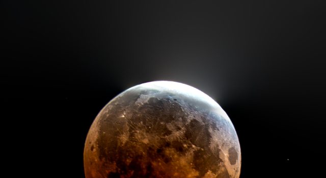 “Almost Blood Moon” Shines Down A Red-Orange Light The Other Night
