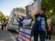 Supporters Crowd the street outside of the Senatorial Debate Prior to its Start
